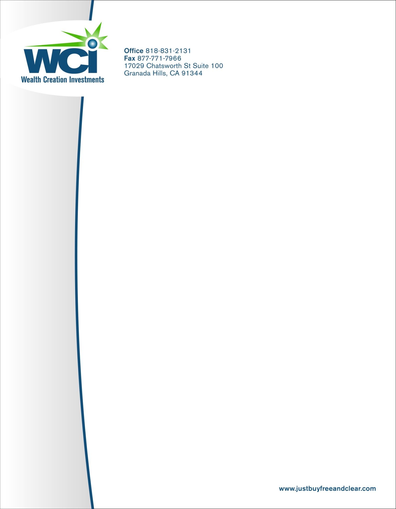 Wealth Creation Investments Letterhead